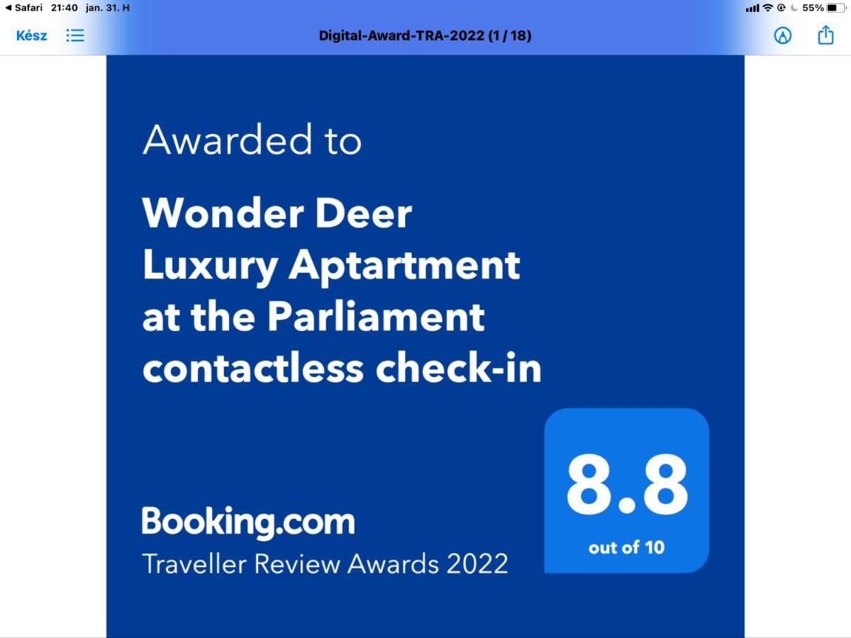 Wonder Deer Lux Apartment At The Parliament Self Check-In Budapest Exterior photo